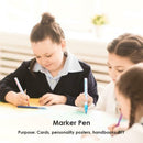 Colorful Highlighter Pen Double Line Fluorescent Marker Student Stationery