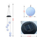 1pcs Hanging Solar Powered Color Changing LED Wind Chimes Lamp Garden O UUW