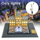 DIY Assembled Building Blocks LED Light Architecture Building Series Louvre S7K1