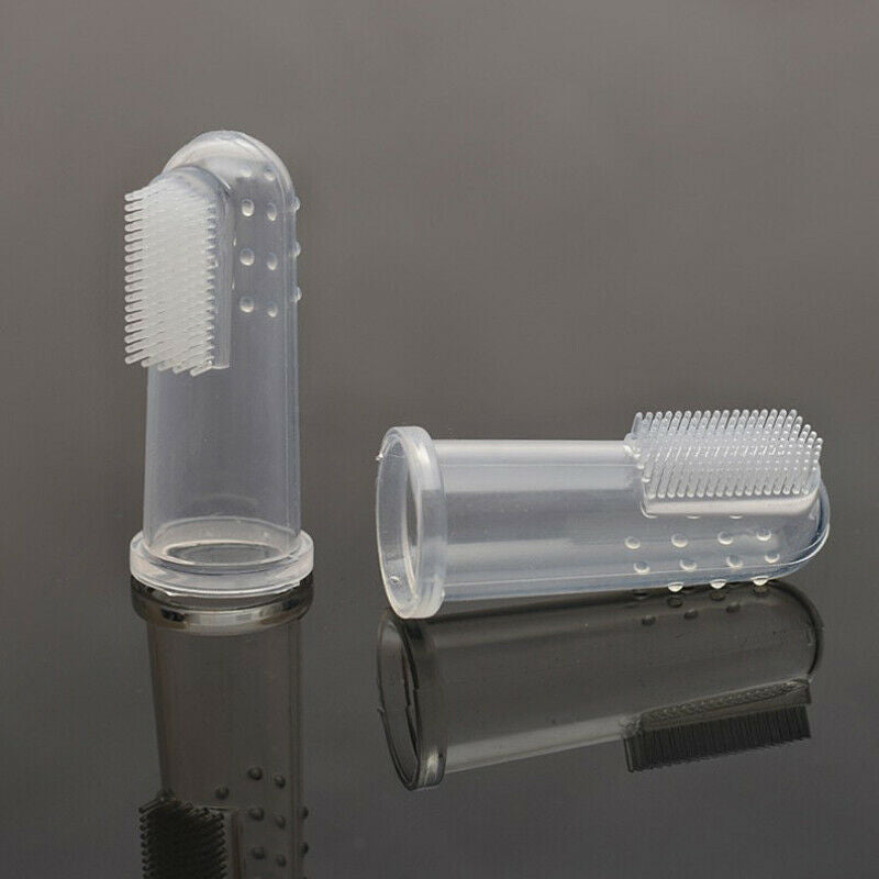 Pet Finger Tooth Brush Dental Hygiene Cleaning Brushes for All Size Cat Dog 8Pcs