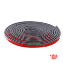 Rubber 10M B-Type Trim Rubber Strip Universal Car Door Edge Seal Weather-strip