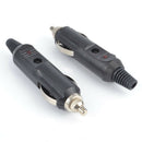 New 12V Male Car Lighter Socket Plug Connector With Fuse Red LED