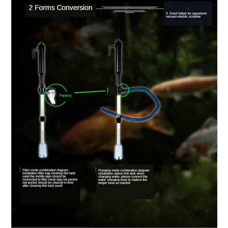 Aquarium Vacuum Siphon Water Changer Pump Sand Cleaner for Aquarium Water