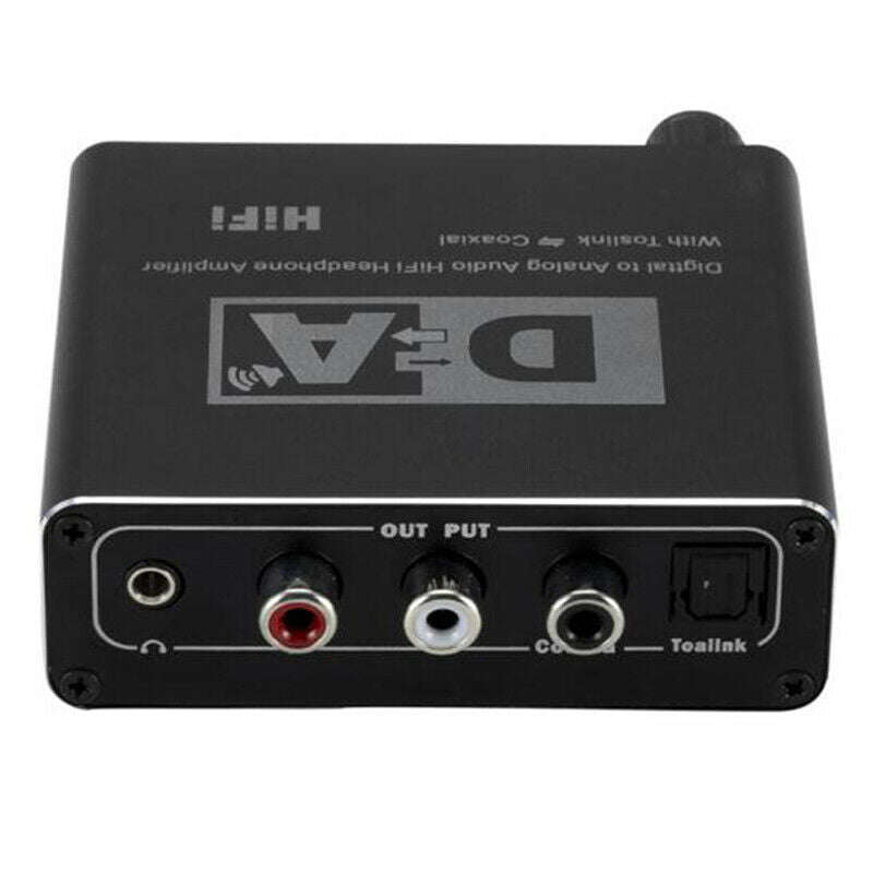192kHz Digital Optical Coaxial Toslink To Analog RCA L/R 3.5mm Audio Convert3C