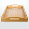 Solid Wood Flat Tea Tray Coffee Food Drink Serving Table 38*25cm Newest Useful