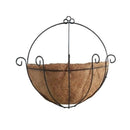 Coconut Half Round flowerpot Hanging Pots Window Rattan Decorative 12inch