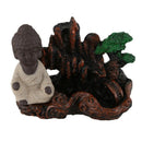 1x Creative Little Monk Smoke Backflow Handicraft Ceramic Decor Incense Bur