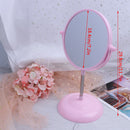 Makeup Mirror 2 Side Cosmetic Rotate Stand Table Plastic Dresser  Mirror J â„–[