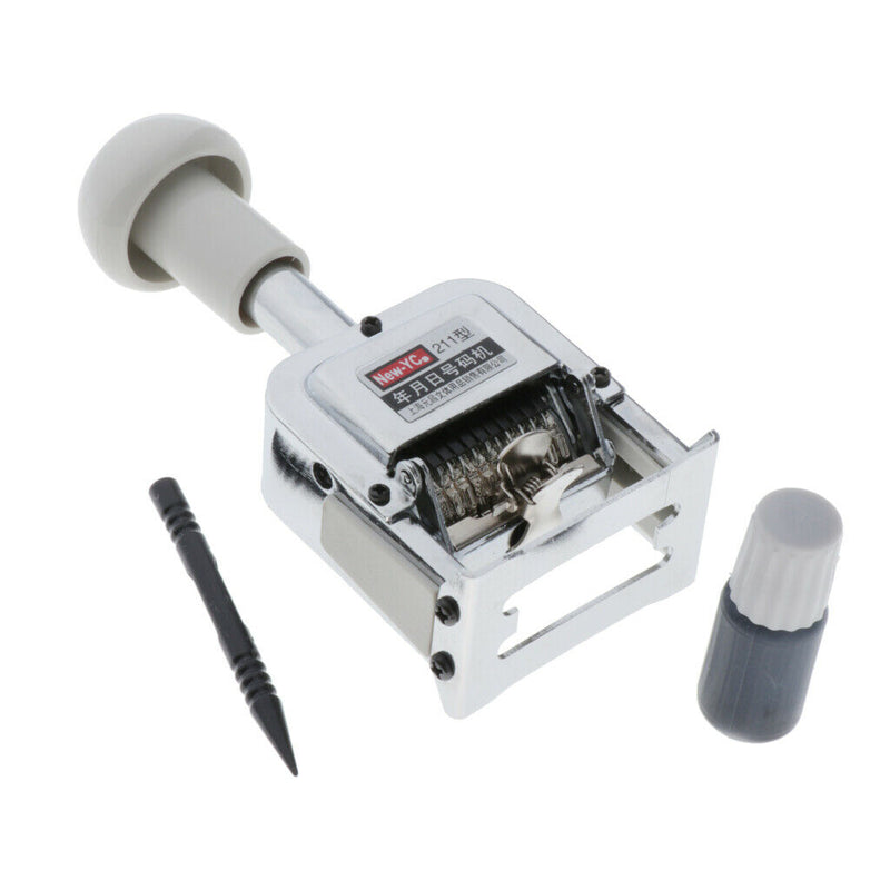 Automatic Number Stamp (11 Digits), Self Inking Number Stamps Kit, Portable