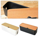2Pcs ABS Cable Manegement Box Cord Organizer Charger Hide Tidy Cover Tray