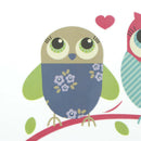 family owl heat transfer iron on patches thermal transfer patch for clothes JR