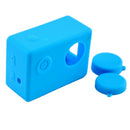 Soft Silicone Gel Case Cover For  SJ4000 SJ5000 Wifi Sports Camera Blue