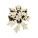 10Pcs Wooden Christmas Tree Hanging Decoration Craft Snowflakes Blank Shaped