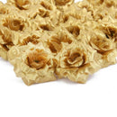 50 pcs Silk Roses Artificial Wedding Clips Wedding Decoration Flower Head ( A9Q6