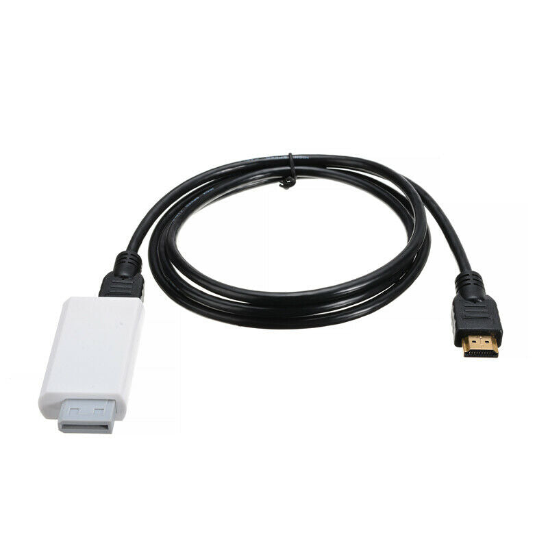 Wii to HDMI Converter Adapter + 5ft 1.5m High Speed Conversion Cable Cord Line
