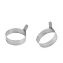 2pcs Stainless Kitchen Egg Fry Frier Fried Oven Poacher Pancake Mould Ring