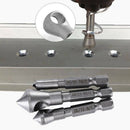 3pcs HSS Titanium Coated Countersink Deburre Drill Bit Metal Steel Wood Tools