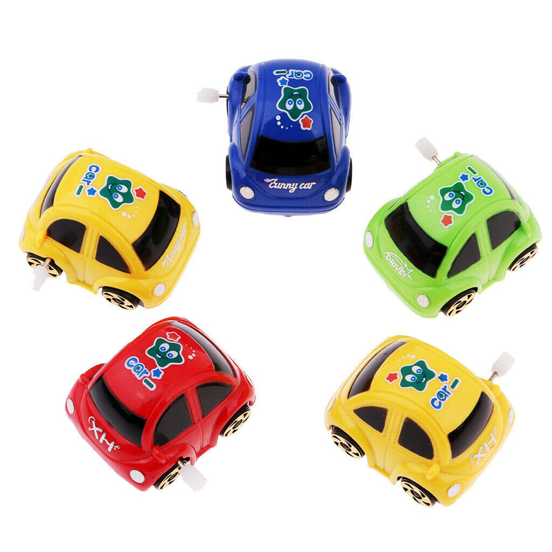 5 Pieces 2" Wind-up Car Toys Party Giveaway for Kids Children Age 3 and Up