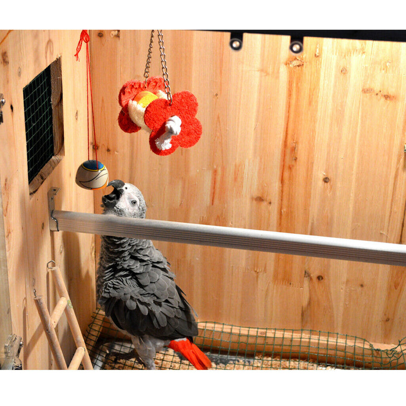 Parrots Parakeet Finches Natural Loofah Chew Toys with Hook