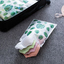 5 Piece Travel Goods Transparent Plant Waterproof Travel Storage Bag Portab