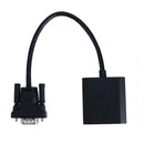 VGA to HDMI Adapter Cable 1080P Analog to Digital Audio Converter(Black)
