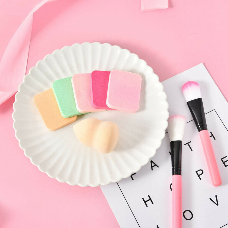 6pcs Cosmetics Puff Smooth Sponge Makeup Beauty Egg Set Facial Powder Puff