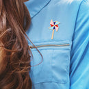 Colorful Windmill Brooches Badges Clothing Cartoon Enamel Shirt Lapel Pins