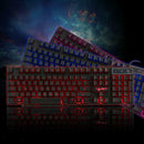 Russian/English Mechanical Feel Wired Gaming Keyboard for PC Cool Backlit