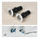Toilet Seat Top Fix Screws Fixings 2 Pairs Universal Expanding Rubber Screw