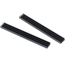 2Pcs 100 * 11 * 5mm Black Aluminum Chip Radiators Heatsi3C