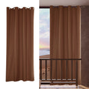 Waterproof Outdoor Curtain Drape Heat Insulated for Patio Pivilion Coffee 54x84"