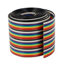 New 1M 1.27mm 40Pin Jumper Cable Wire Rainbow Flat Wire Support Wire