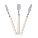 3Pcs wooden handel oil watercolor painting scraper oil palette  OZ