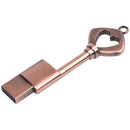 USB 2.0 Metal USB Pen Drive Pure Copper Heart USB Flash Drive Key (Copper,  J9J5