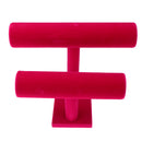 Bangle Watch Stand Bracelet Necklace Rack Jewelry Display Shelf Hot Pink