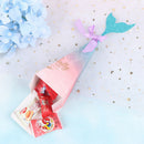 10pcs Mermaid Candy Boxes Colorful Mermaid Tail Bow Knot Box Wedding Gift 3C