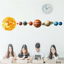 Solar System Planets Wall Stickers for Kids Room Living Room Home DecorationFT