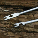 2PCS Portable Rapid Fishing Gear Hook Detacher Stainless Steel Removal Tack Q8C3