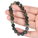 Natural Stone 8mm Agate Beads Bracelets Stretch Elastic Bangle Jewelry Gifts 3C