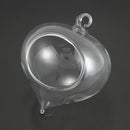 1Pc Cute Home Fashion Lantern Shape Clear Glass Flower Plant Hanging Vase P