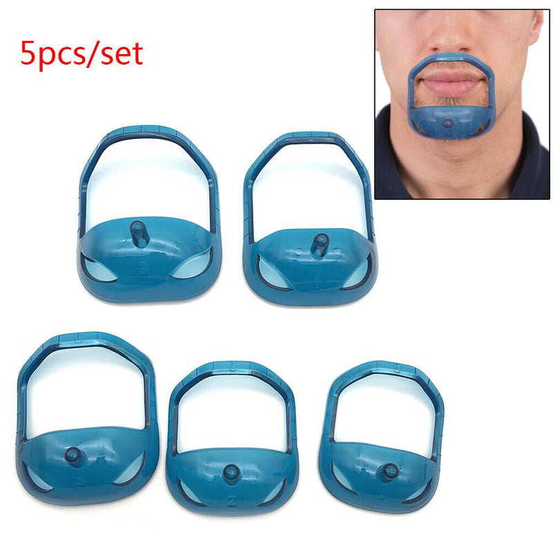 5Pcs Beard Styling Tools for Men Fashion Goatee Shaping Template Beard Shavi Nw