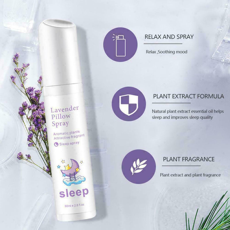 80ml Deep Sleep Pillow Spray Natural Lavender R7L6