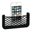 Car Seat Side Back Storage Net Bag Phone Holder Pocket Organizer Black Delu