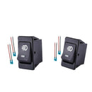 Pair 12V 35A Car Dash Dashboard Fog Light Rocker Switch w/ Red and Blue LED