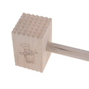 Wooden double sided beef steak mallet meat tenderizer kitchen hammer pounder3CXP