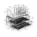 Acrylic Clear Makeup Organiser Cosmetic Jewellery Drawer Case Box Storage S5L1