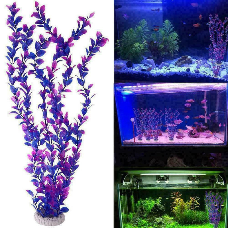 Fish Tank Underwater Grass Plant Aquarium Ornament Artificial Decor Plastic F8J5