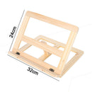 Portable Wooden Tablet Foldable Adjustable Reading Rest Bookshelf for iPad Book