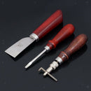 6 Pieces Leather Working Tools and Supplies Prong Punch Edge Beveler, Perfect
