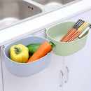 Plastic Kitchen Waste Bin Cabinet Door Hanging Large Trash Can Storage Box
